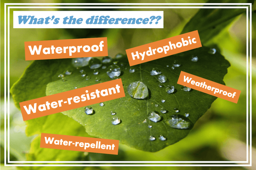 Water-repellent vs. Water-resistant vs. Waterproof • Baggizmo